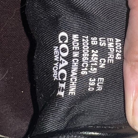 Coach Black and White Athletic Shoes - Picture 6 of 6